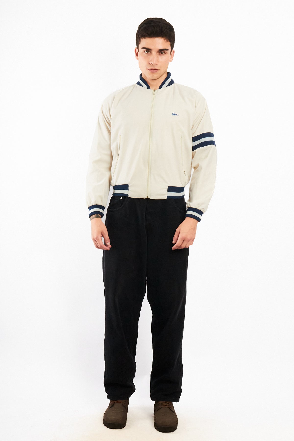 1990 Vintage Izod Lacoste Varsity Jacket (S/M)