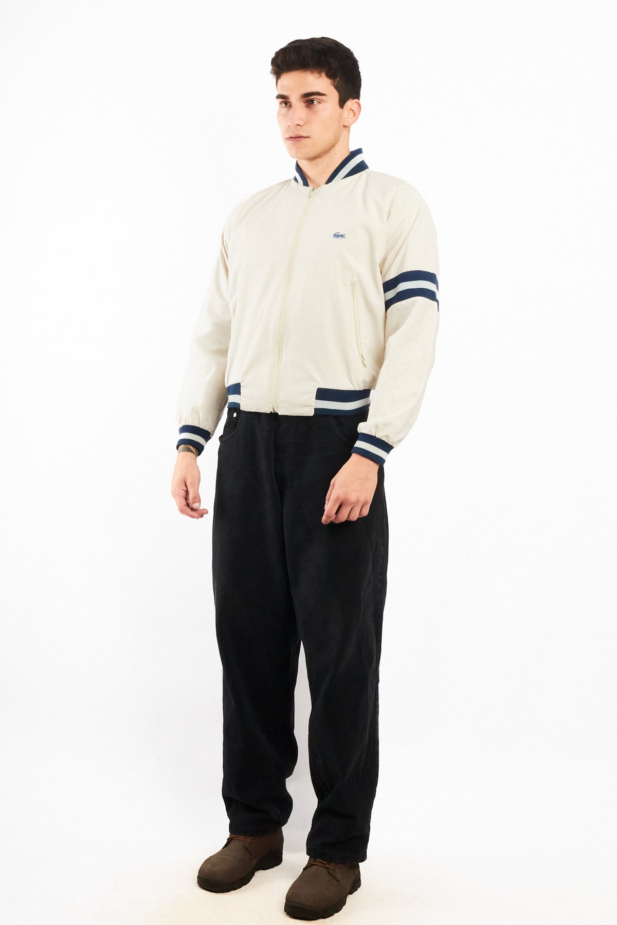 1990 Vintage Izod Lacoste Varsity Jacket (S/M)