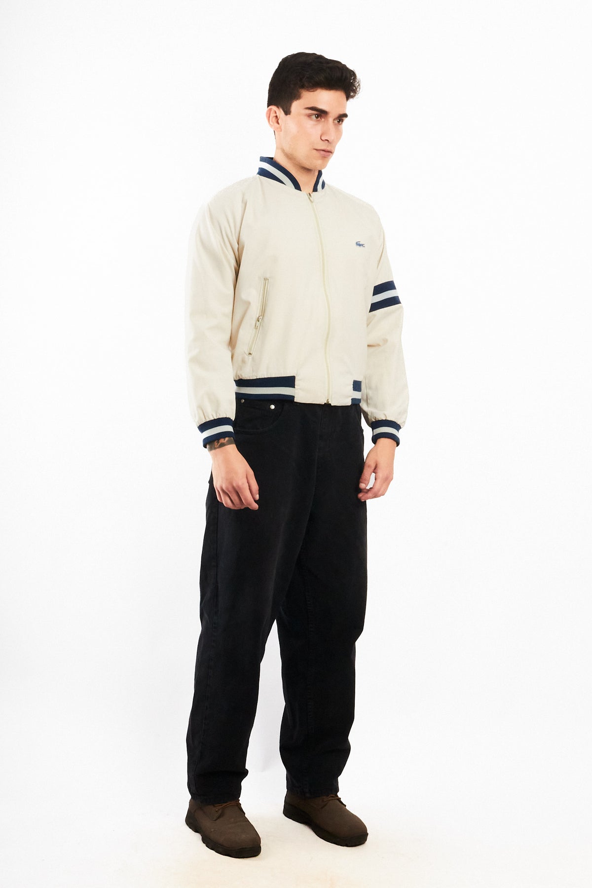 1990 Vintage Izod Lacoste Varsity Jacket (S/M)