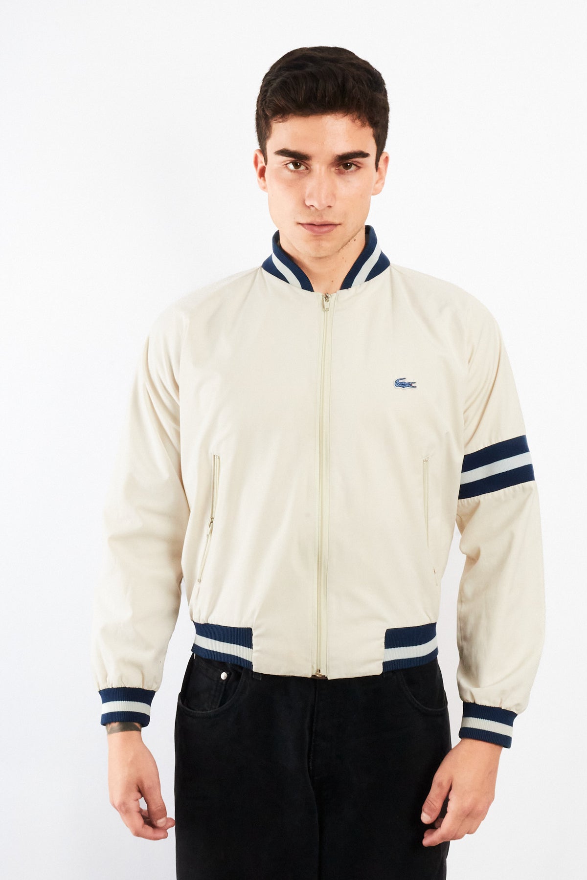 1990 Vintage Izod Lacoste Varsity Jacket (S/M)