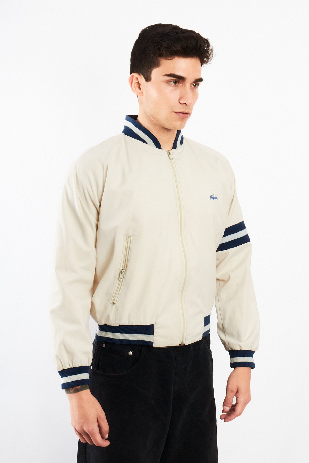 1990 Vintage Izod Lacoste Varsity Jacket (S/M)