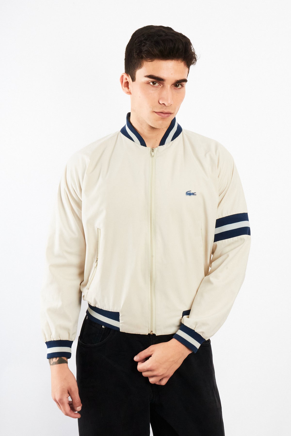 1990 Vintage Izod Lacoste Varsity Jacket (S/M)