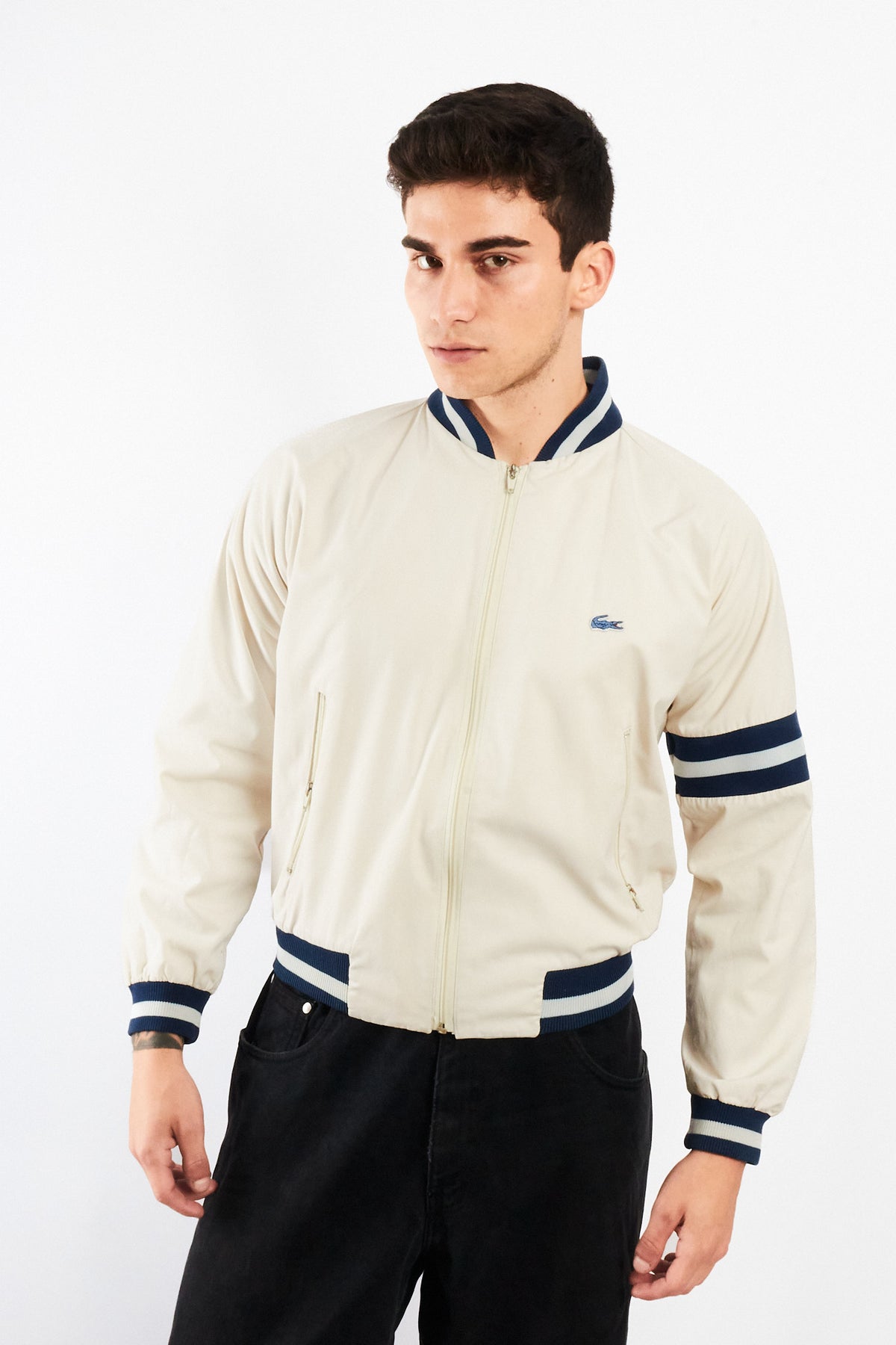 1990 Vintage Izod Lacoste Varsity Jacket (S/M)