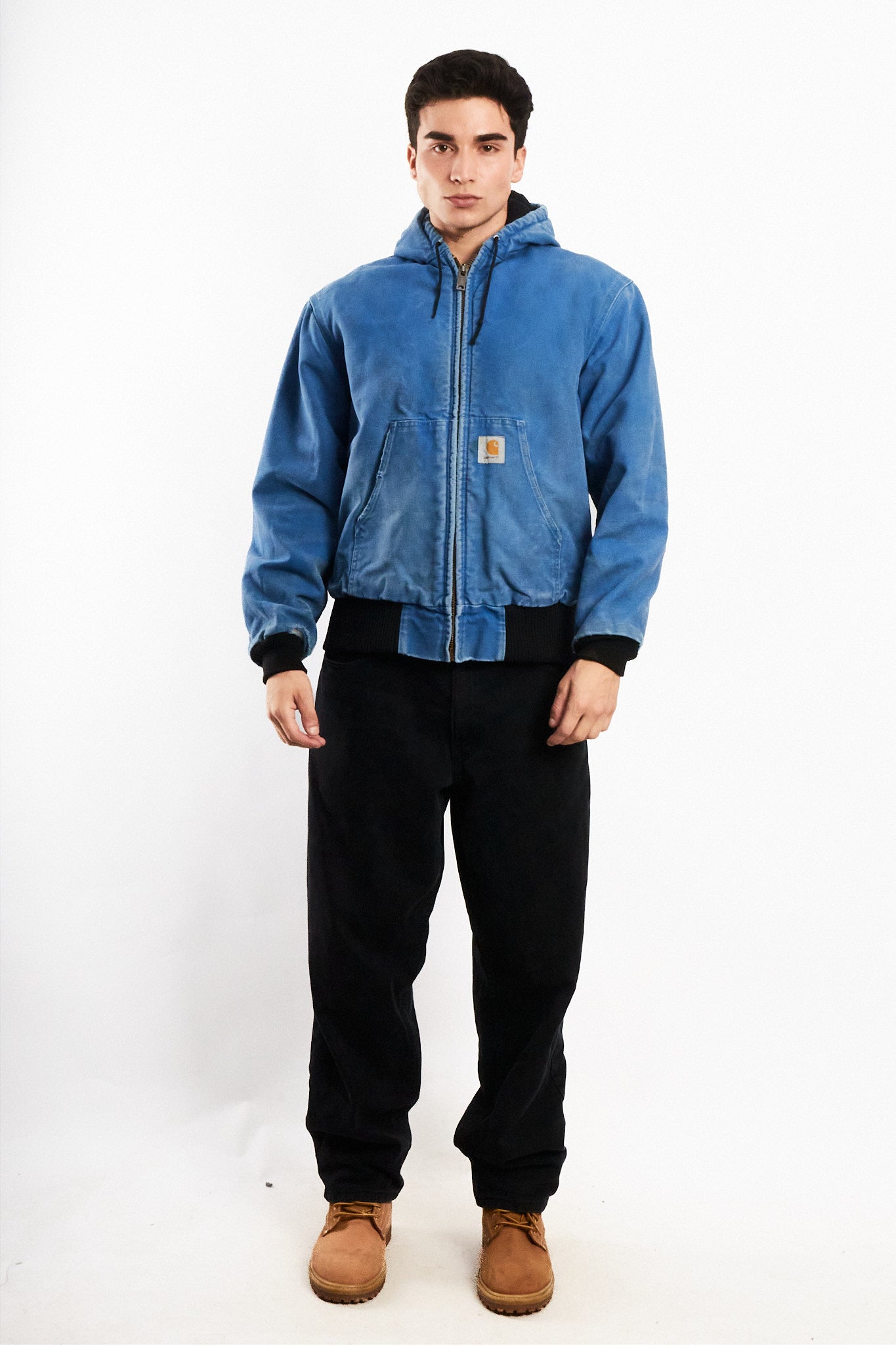1990 Vintage Carhartt JR149 Royal Blue Active Jacket (M)