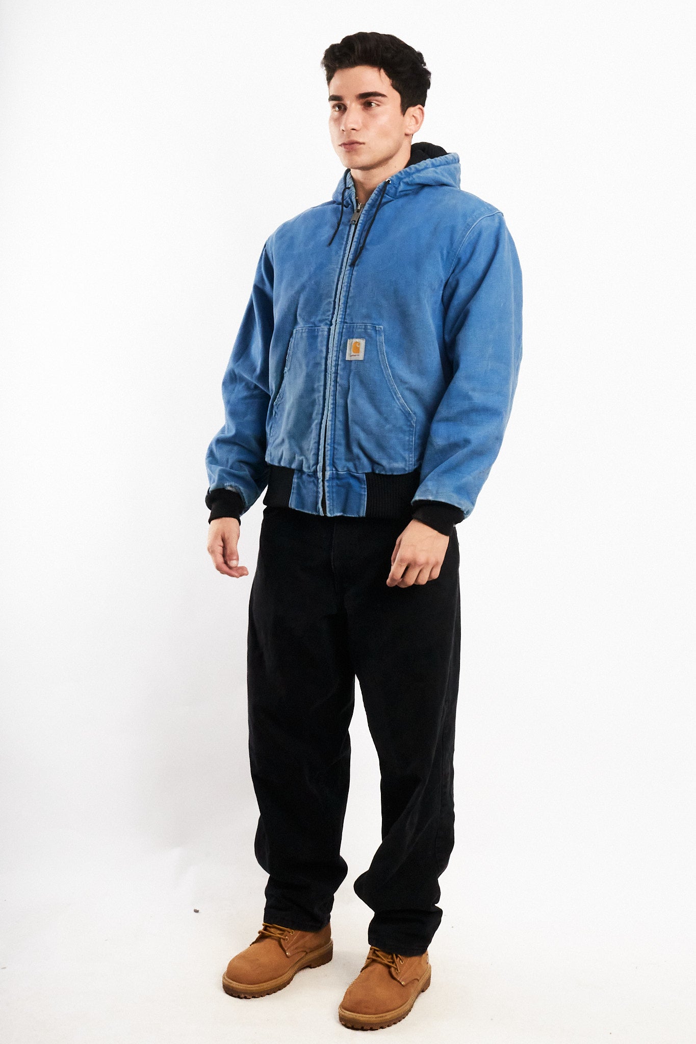 1990 Vintage Carhartt JR149 Royal Blue Active Jacket (M)