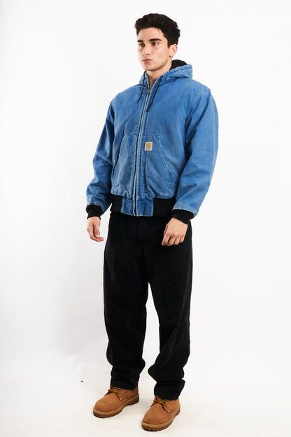 1990 Vintage Carhartt JR149 Royal Blue Active Jacket (M)