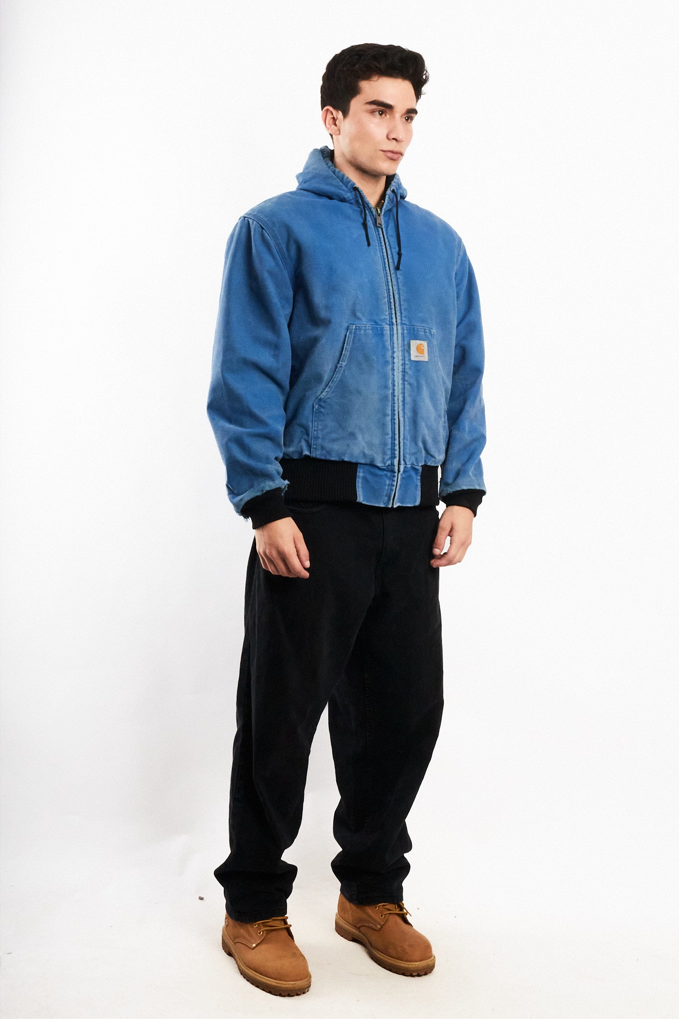 1990 Vintage Carhartt JR149 Royal Blue Active Jacket (M)