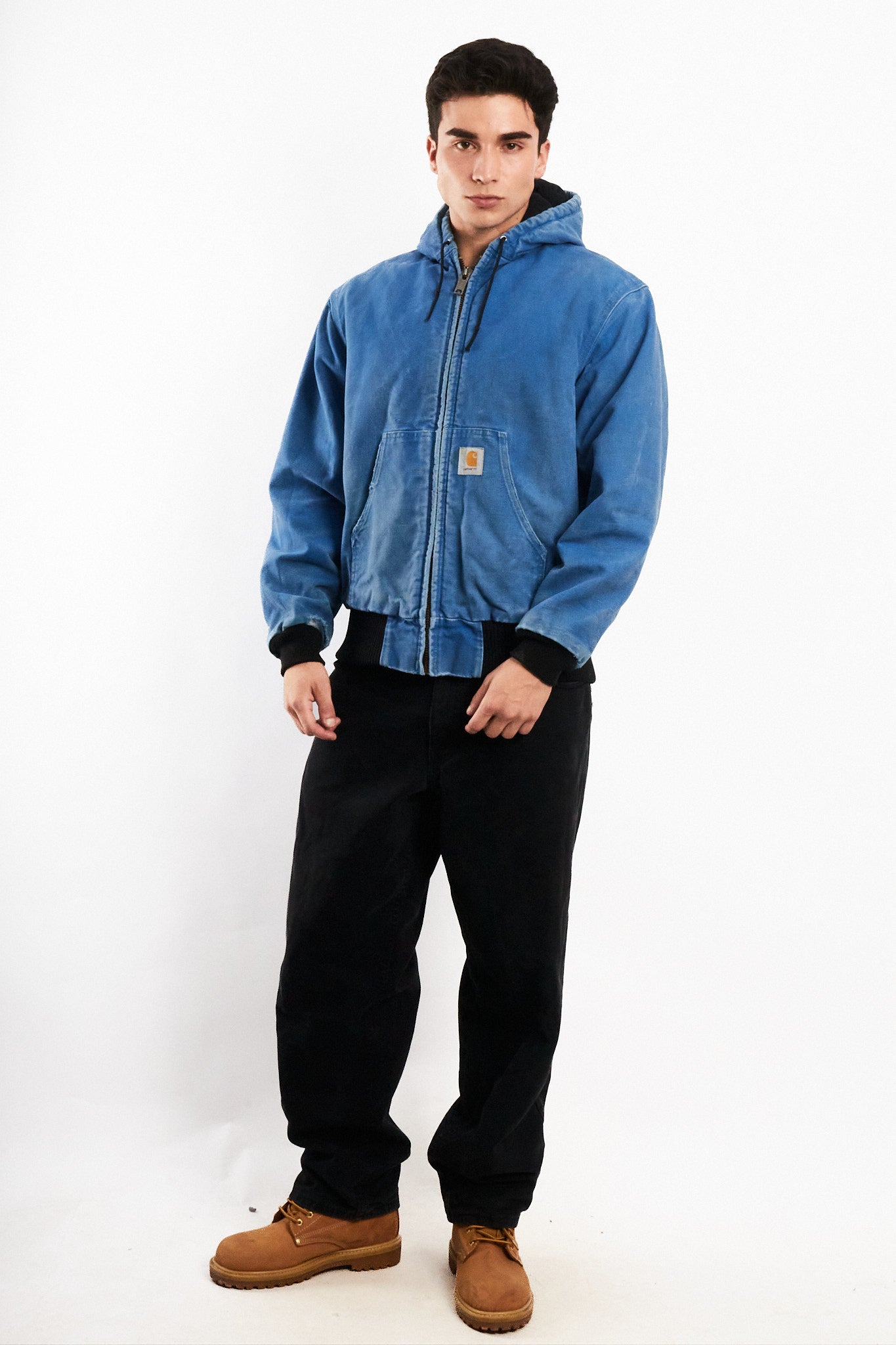 1990 Vintage Carhartt JR149 Royal Blue Active Jacket (M)