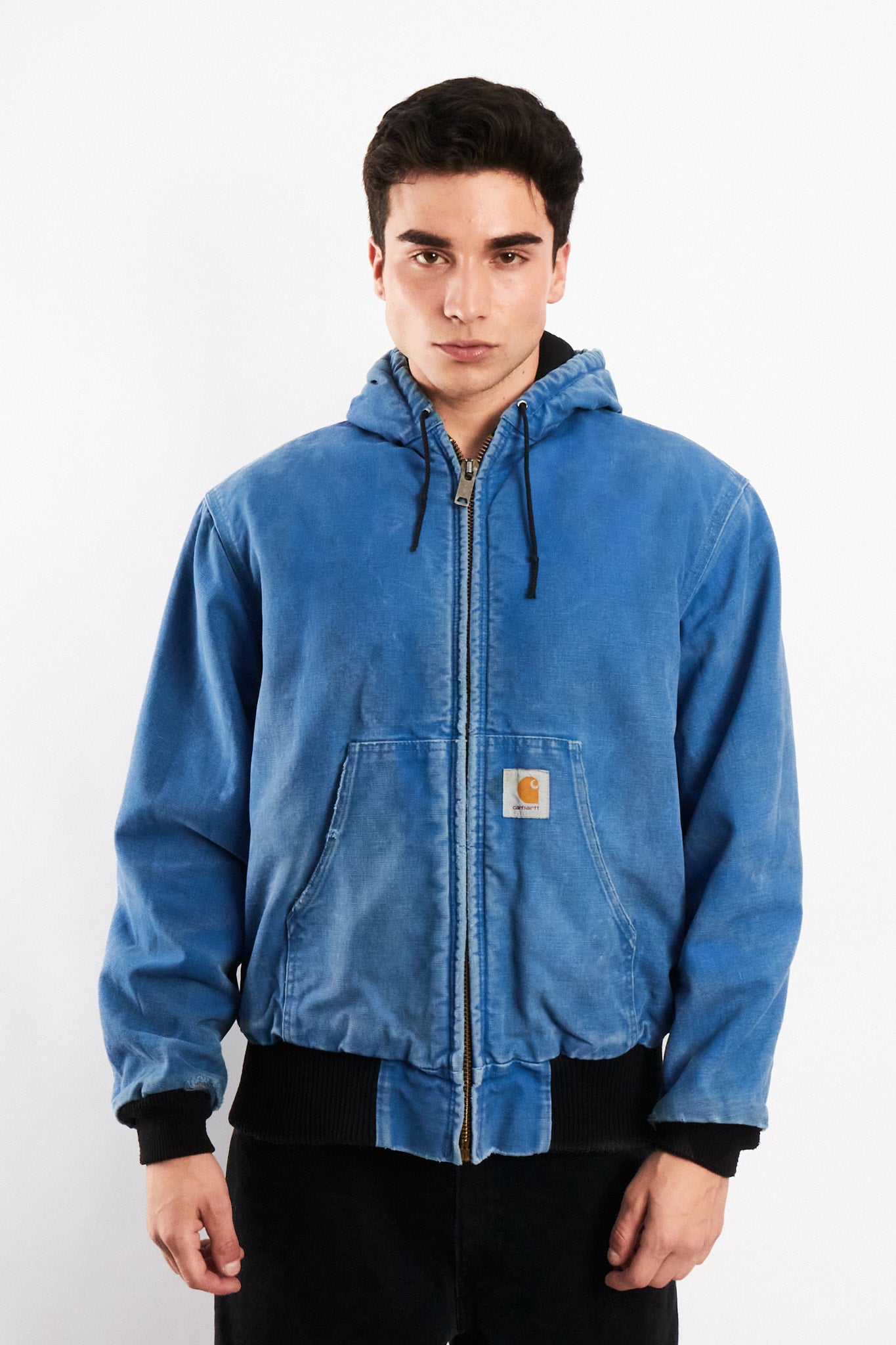 1990 Vintage Carhartt JR149 Royal Blue Active Jacket (M)