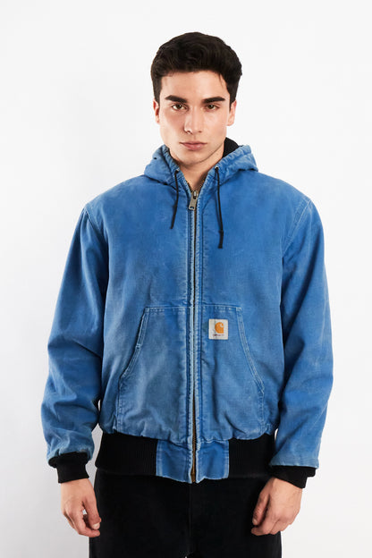 1990 Vintage Carhartt JR149 Royal Blue Active Jacket (M)