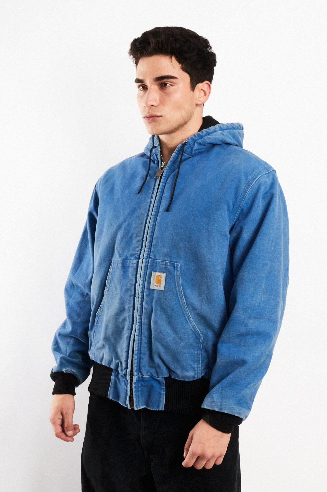 1990 Vintage Carhartt JR149 Royal Blue Active Jacket (M)