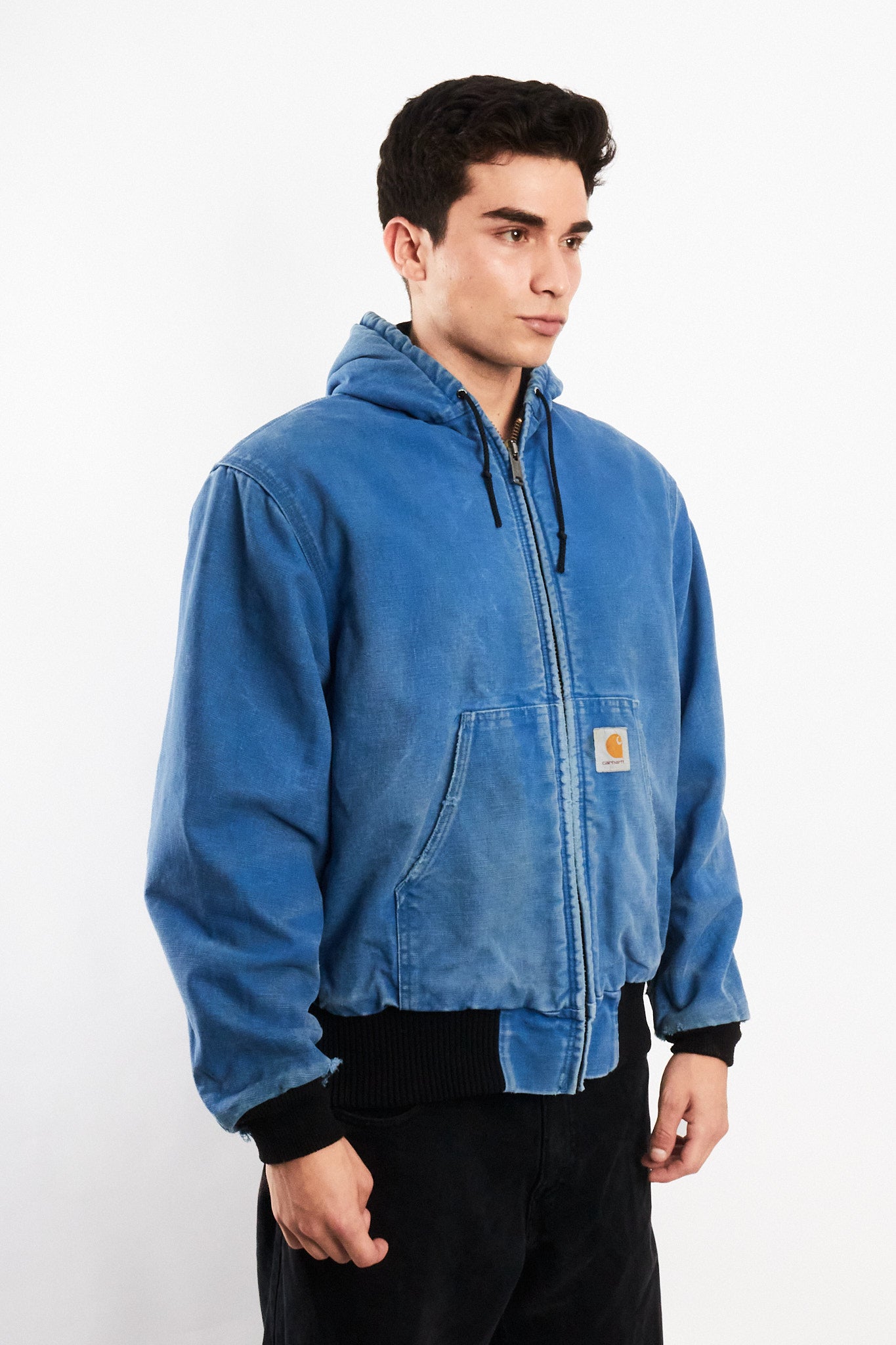 1990 Vintage Carhartt JR149 Royal Blue Active Jacket (M)