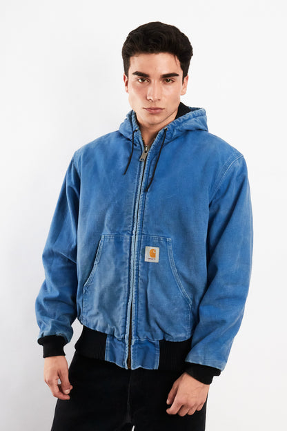 1990 Vintage Carhartt JR149 Royal Blue Active Jacket (M)