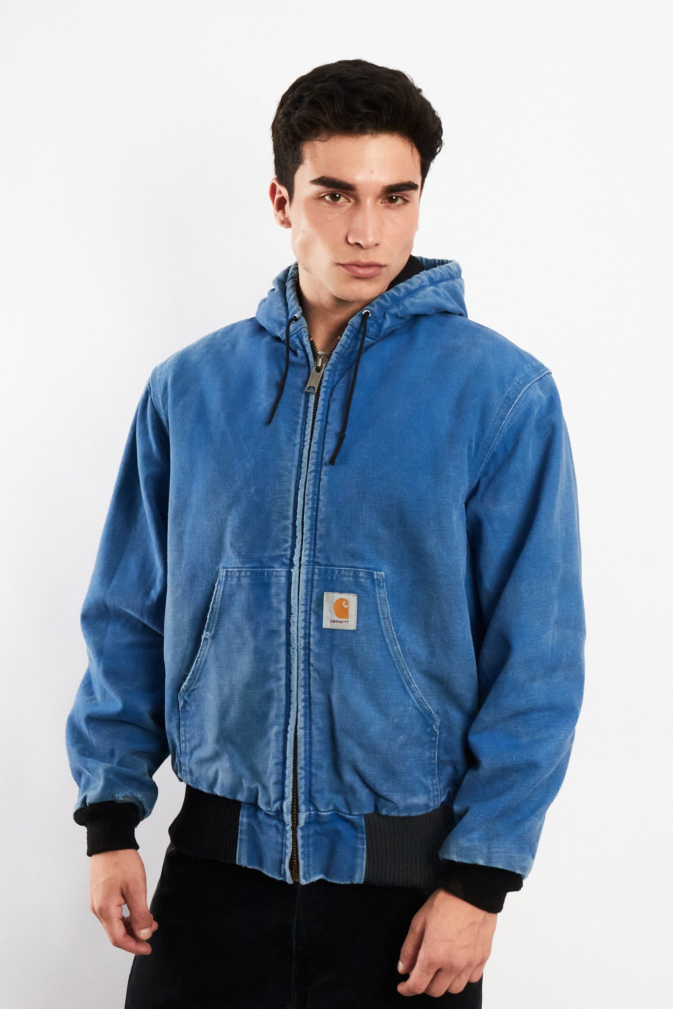 1990 Vintage Carhartt JR149 Royal Blue Active Jacket (M)