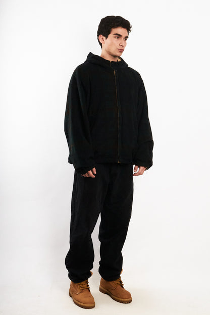 2000 Vinage Nautica Khakhi Windbreaker / Tartan Fleece Jacket (L/XL)