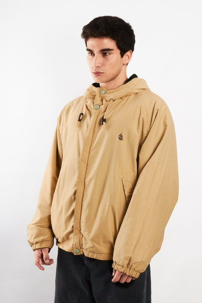 2000 Vinage Nautica Khakhi Windbreaker / Tartan Fleece Jacket (L/XL)