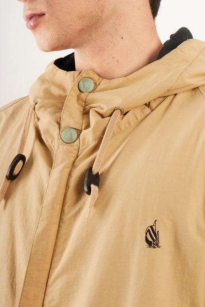 2000 Vinage Nautica Khakhi Windbreaker / Tartan Fleece Jacket (L/XL)