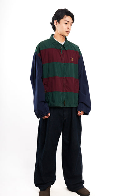 1990 Vintage Tommy Hilfiger Lion's Emblem Colorblock Harrington (L/XL)