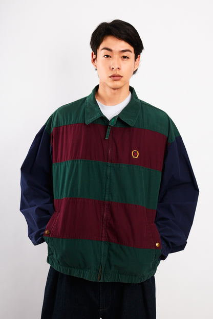 1990 Vintage Tommy Hilfiger Lion's Emblem Colorblock Harrington (L/XL)