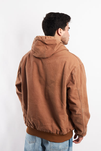 Vintage Carhartt J140 Cocoa Brown Duck Active Jacket (L/XL)