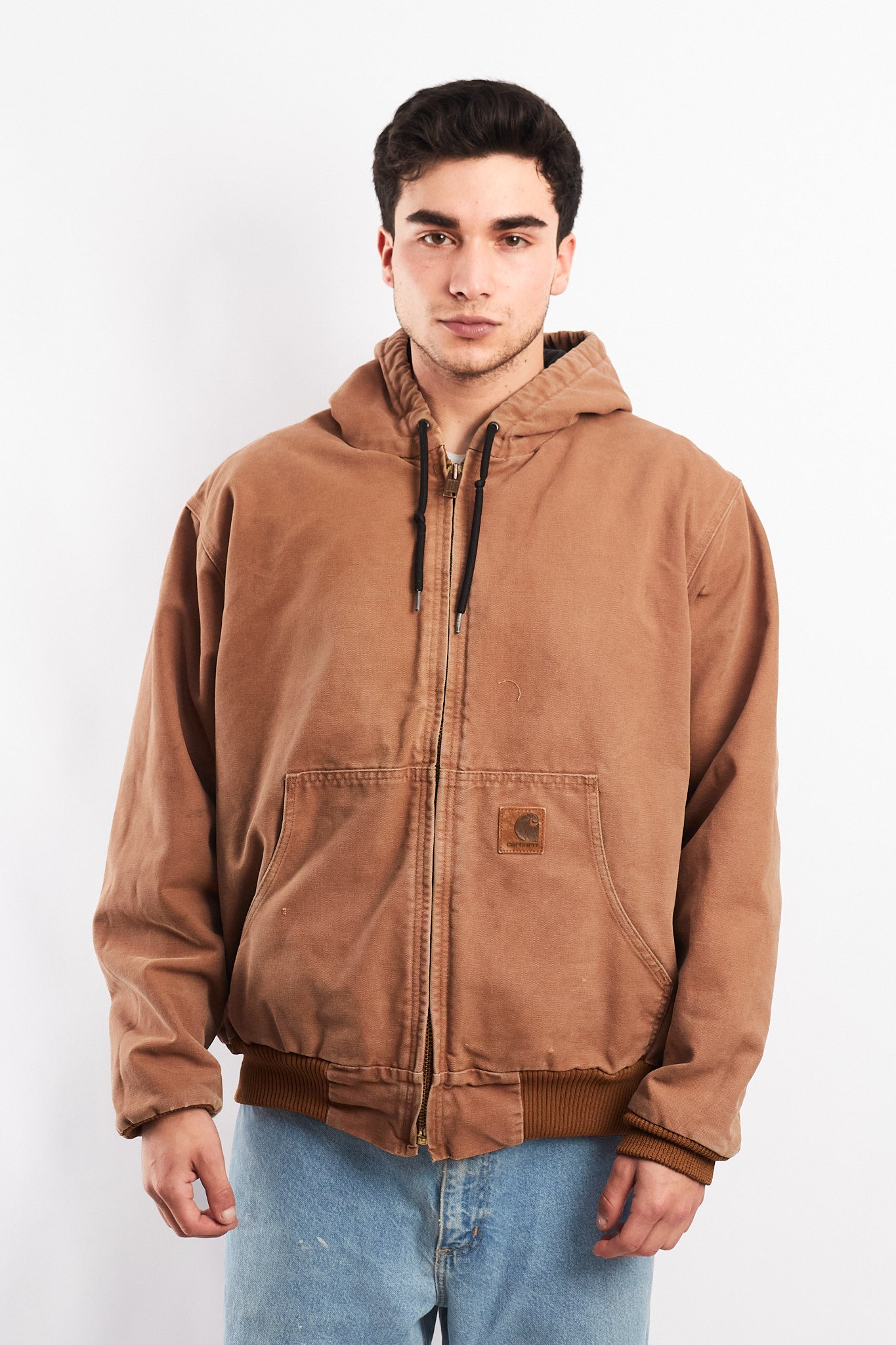 Vintage Carhartt J140 Cocoa Brown Duck Active Jacket (L/XL)