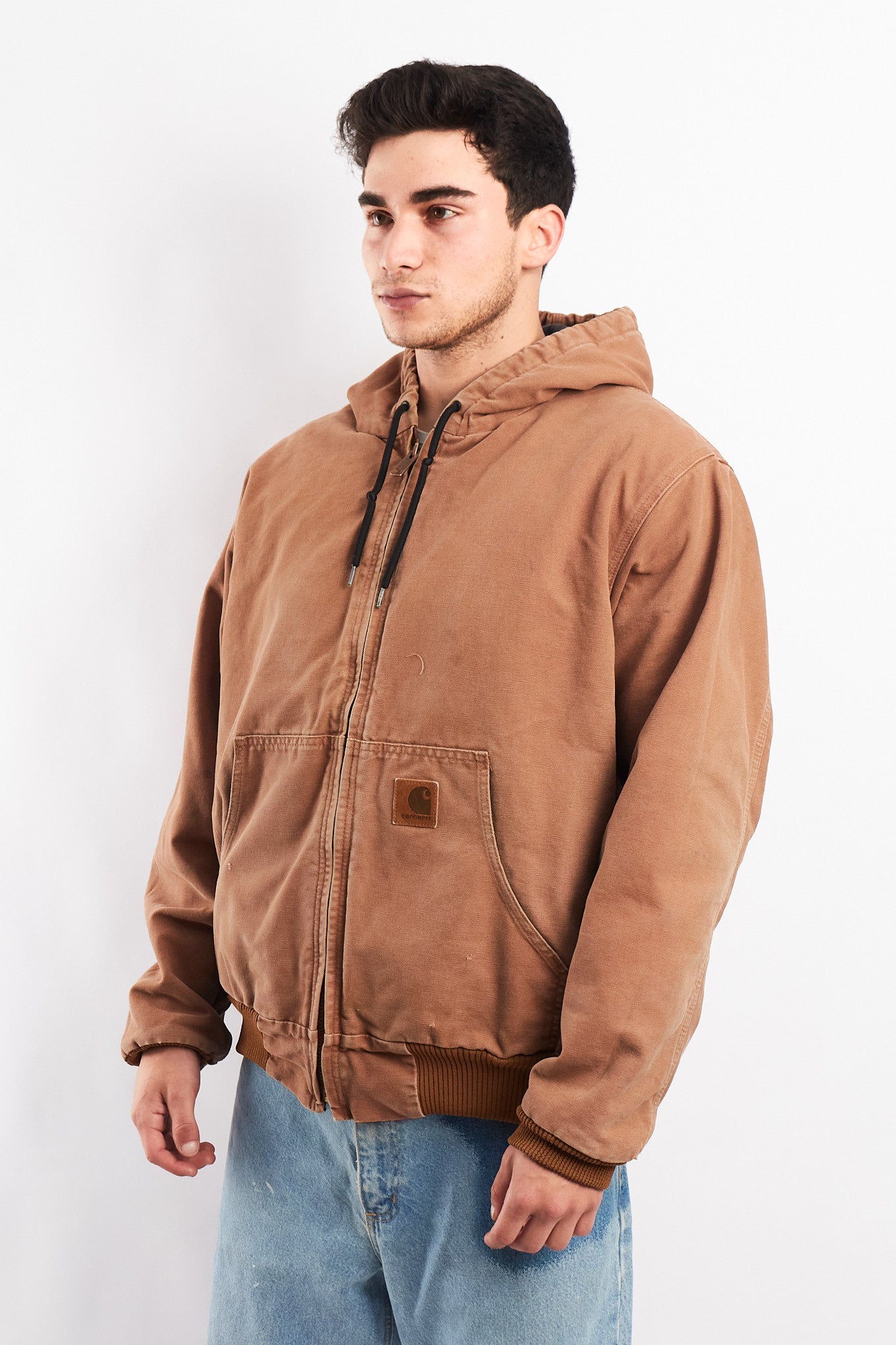 Vintage Carhartt J140 Cocoa Brown Duck Active Jacket (L/XL)
