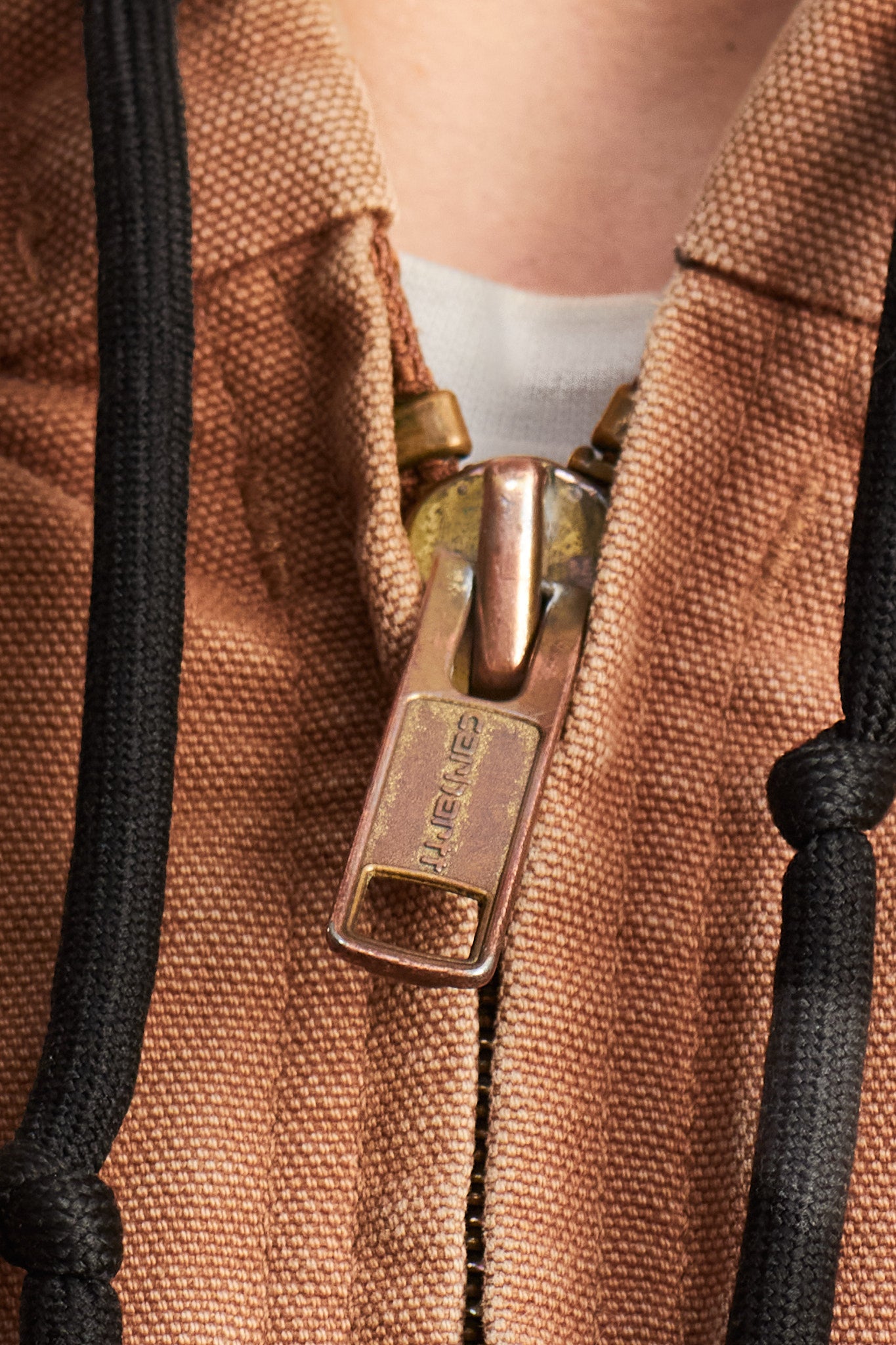 Vintage Carhartt J140 Cocoa Brown Duck Active Jacket (L/XL)