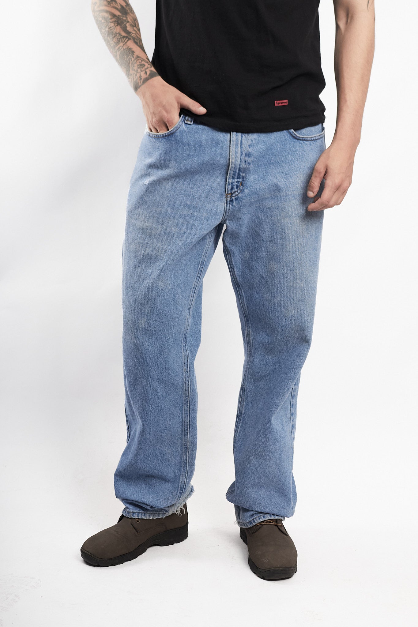 Carhartt Light Vintage Blue Baggy Jean (36)