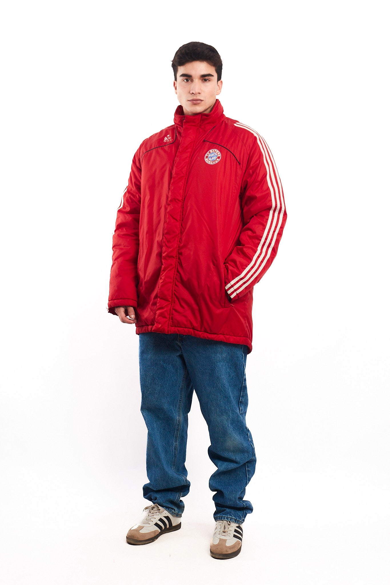 2008 Vintage Adidas Bayern Munich Padded Training Jacket (M/L)