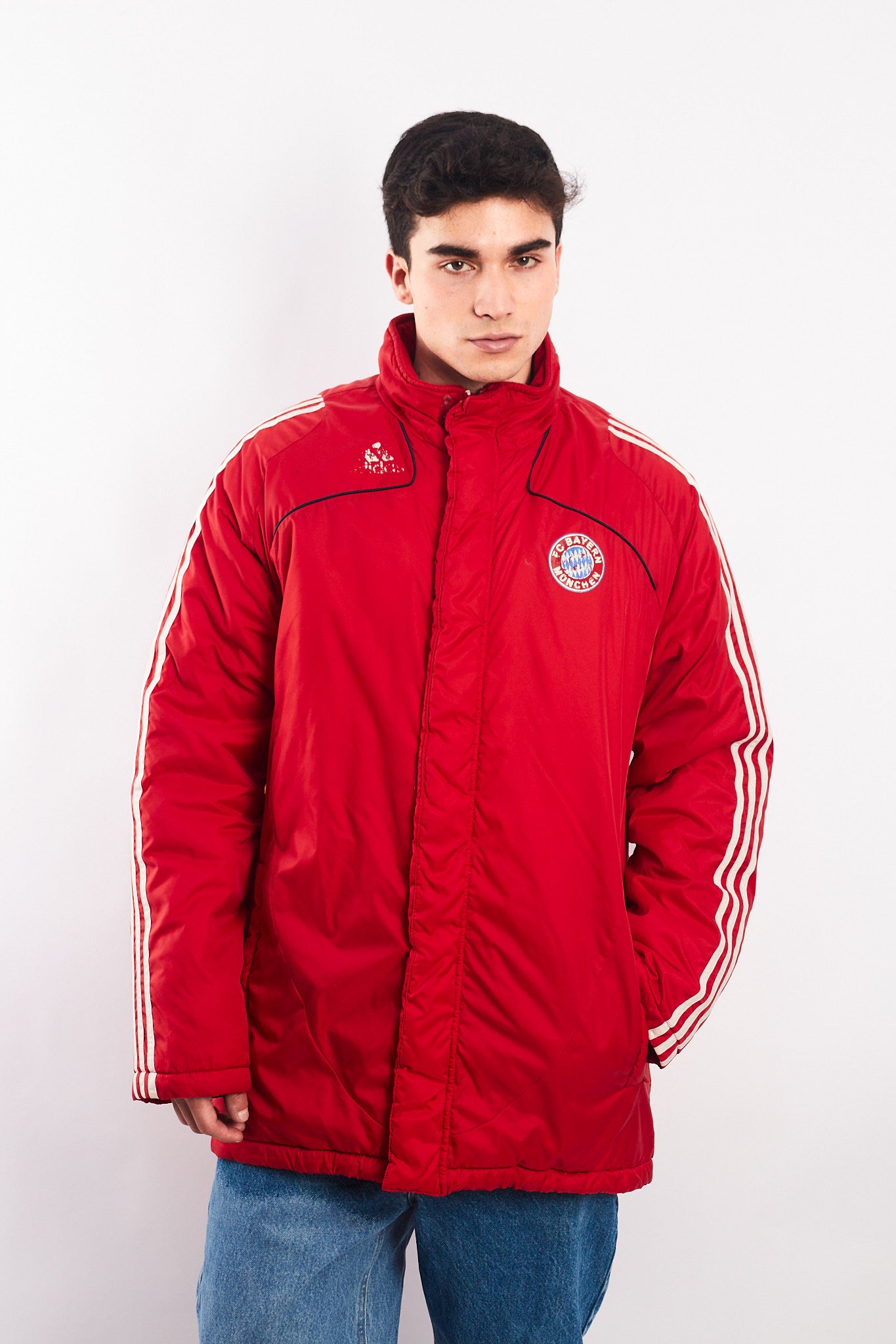 2008 Vintage Adidas Bayern Munich Padded Training Jacket (M/L)