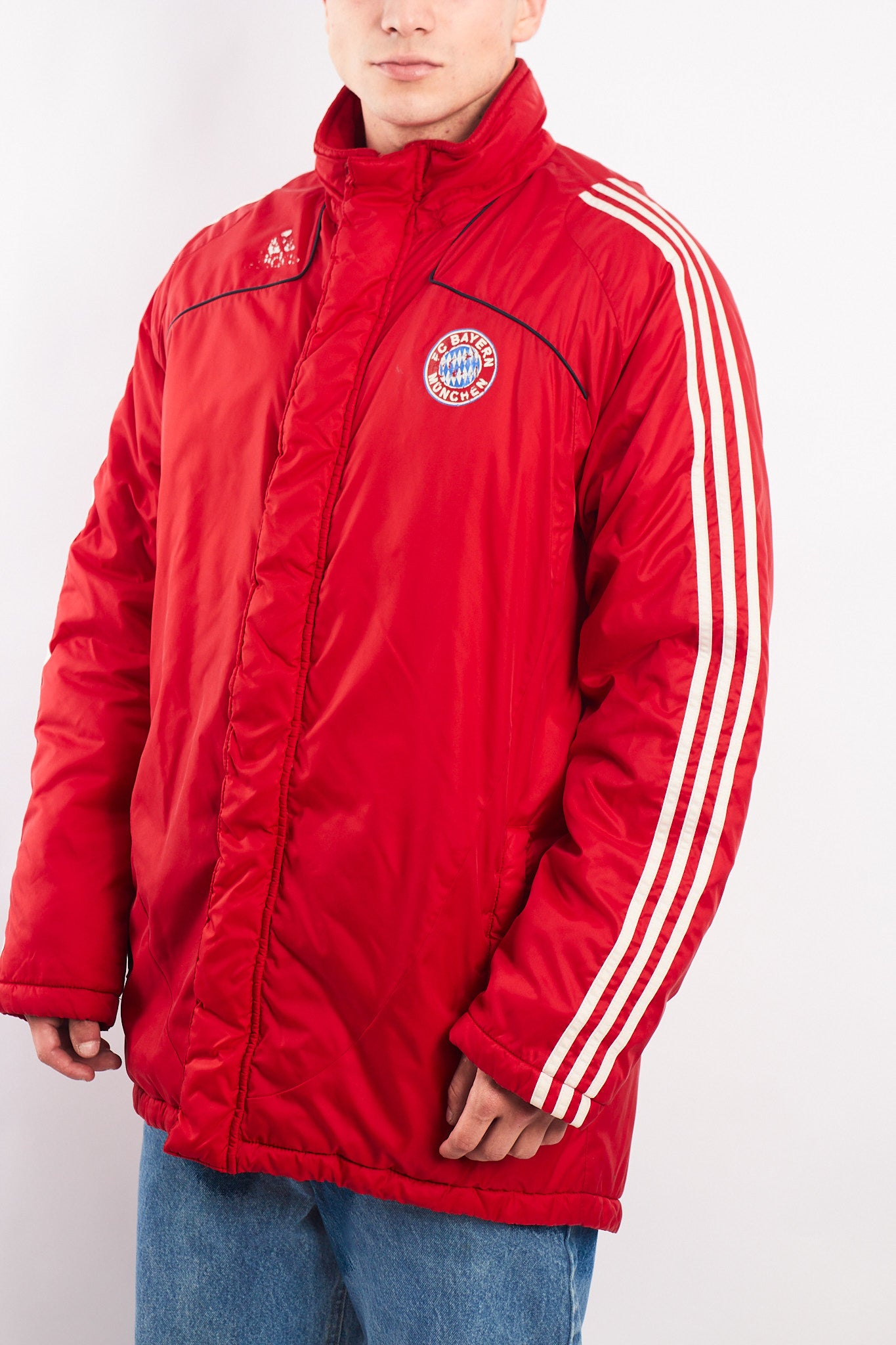 2008 Vintage Adidas Bayern Munich Padded Training Jacket (M/L)
