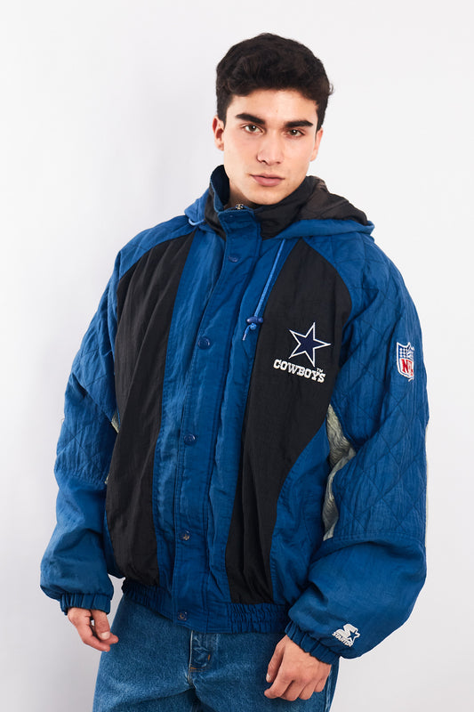 1990 Vintage Starter x NFL Dallas Cowboys Padded Jacket (L)