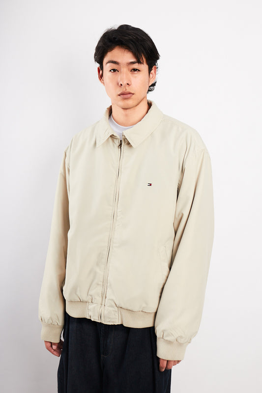 2000 Vintage Tommy Hilfiger Beige Harrington (M)