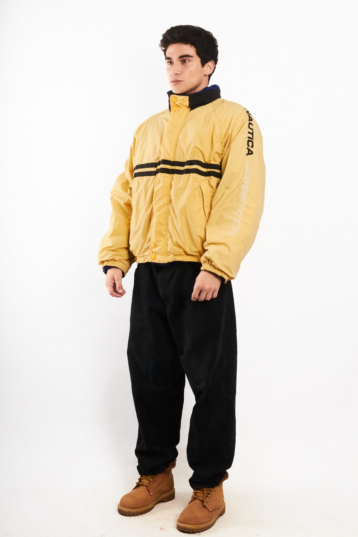 2000 Vintage Nautica Competition Reversible Spellout / Polar Jacket (M/L)
