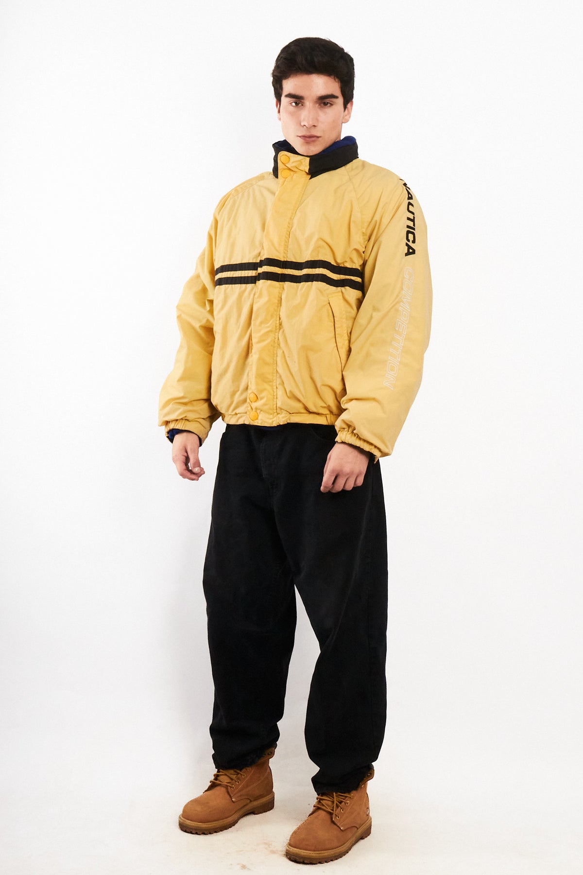 2000 Vintage Nautica Competition Reversible Spellout / Polar Jacket (M/L)