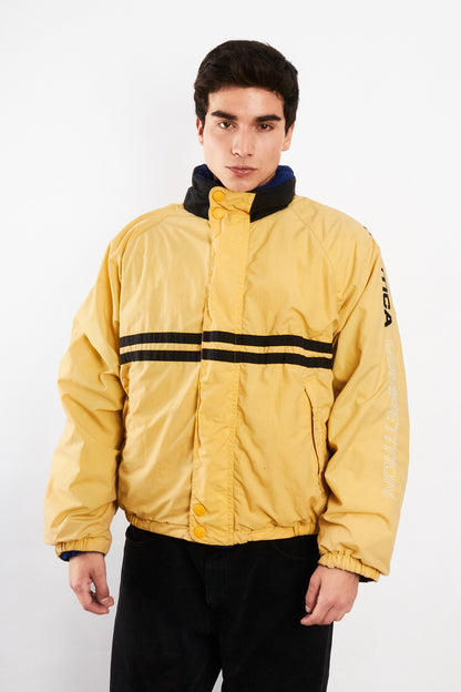 2000 Vintage Nautica Competition Reversible Spellout / Polar Jacket (M/L)