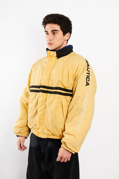 2000 Vintage Nautica Competition Reversible Spellout / Polar Jacket (M/L)