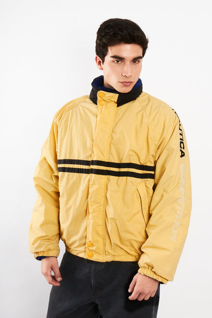 2000 Vintage Nautica Competition Reversible Spellout / Polar Jacket (M/L)