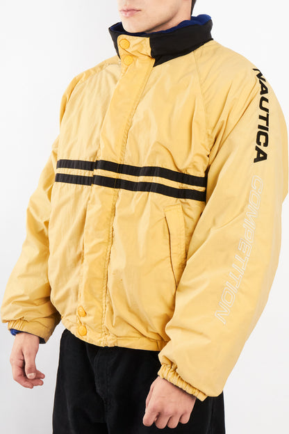 2000 Vintage Nautica Competition Reversible Spellout / Polar Jacket (M/L)