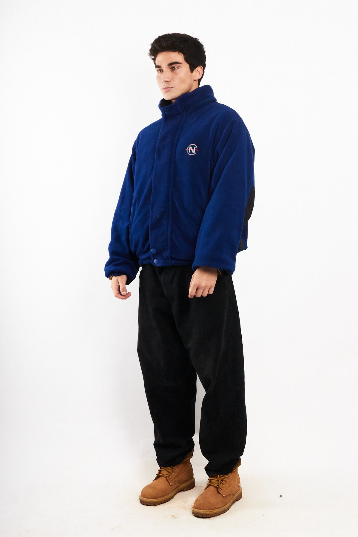 2000 Vintage Nautica Competition Reversible Spellout / Polar Jacket (M/L)