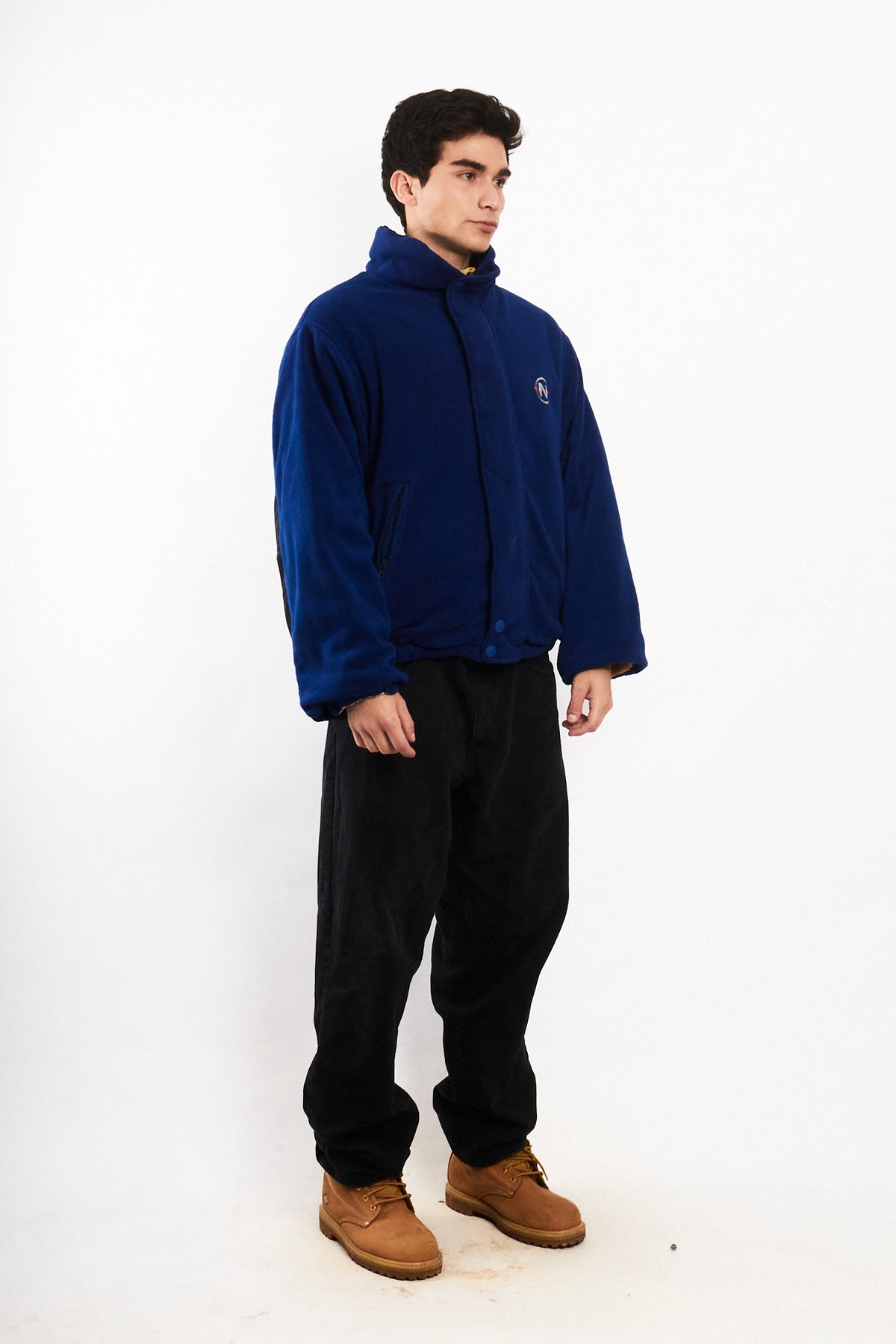 2000 Vintage Nautica Competition Reversible Spellout / Polar Jacket (M/L)
