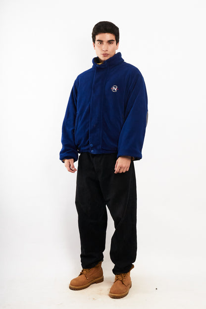 2000 Vintage Nautica Competition Reversible Spellout / Polar Jacket (M/L)