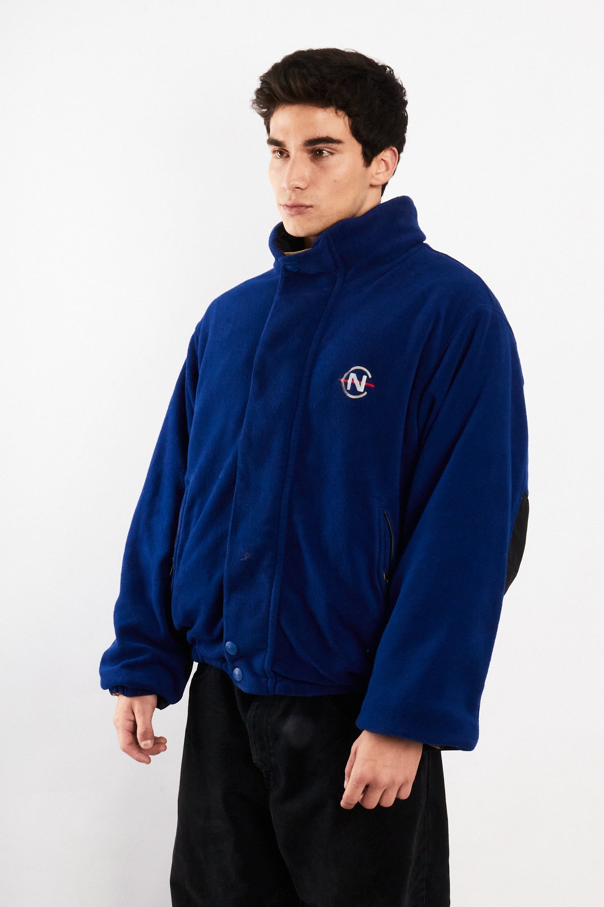 2000 Vintage Nautica Competition Reversible Spellout / Polar Jacket (M/L)