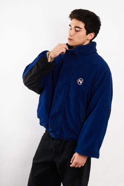 2000 Vintage Nautica Competition Reversible Spellout / Polar Jacket (M/L)