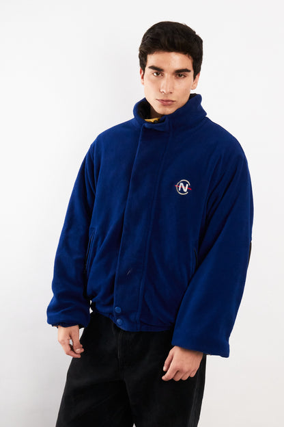 2000 Vintage Nautica Competition Reversible Spellout / Polar Jacket (M/L)