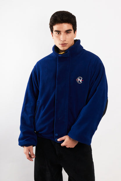 2000 Vintage Nautica Competition Reversible Spellout / Polar Jacket (M/L)