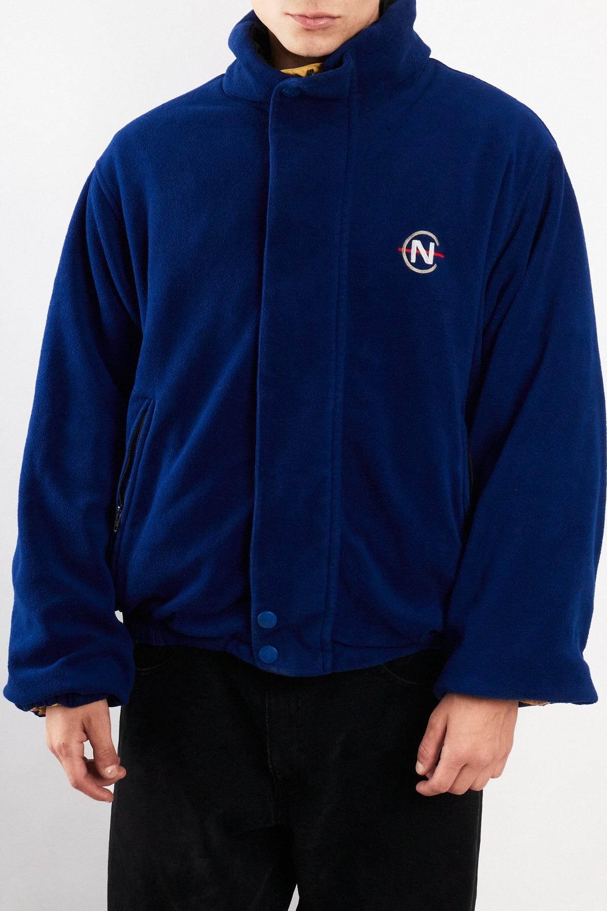2000 Vintage Nautica Competition Reversible Spellout / Polar Jacket (M/L)