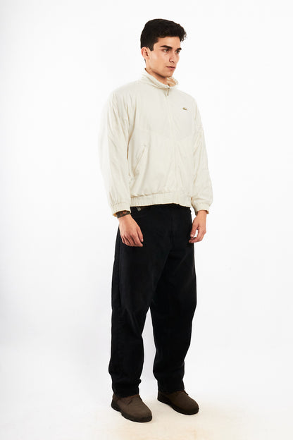 2000 Vintage Lacoste Cream Windbreaker Jacket (M/L)