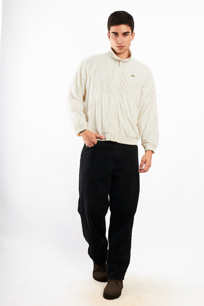2000 Vintage Lacoste Cream Windbreaker Jacket (M/L)