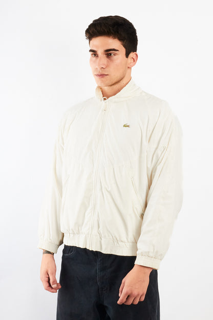 2000 Vintage Lacoste Cream Windbreaker Jacket (M/L)
